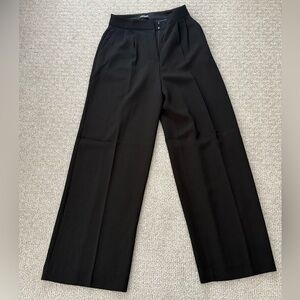 Express Black Wide-Leg Pants with Tailored Fit